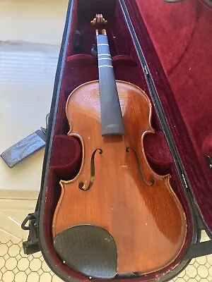 Klaus Mueller Etude 110T 3/4 Violin For Repair W/Case & 3 Bows • $85