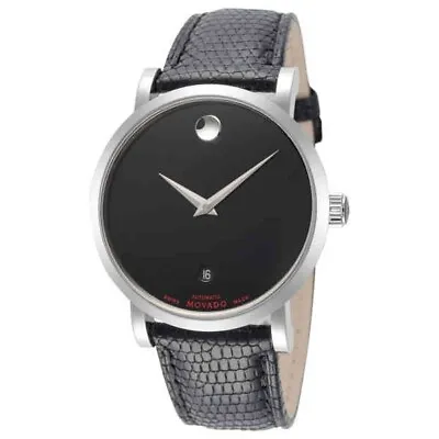 Movado Museum Red Label Swiss Automatic Men's Leather Strap Watch 0606114 • $699