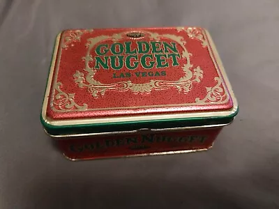 Vintage Golden Nugget Las Vegas Casino Red & Green Playing Cards In Metal Tin  • $53.99