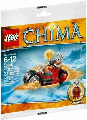 LEGO CHIMA 30265  Worriz' Fire Bike  - NEW & SEALED • £3.50