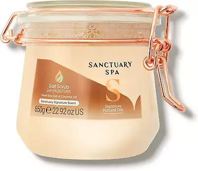 Sanctuary Spa Dead Sea Salt Scrub With Coconut Oil No Mineral Oil Cruelty Free • £11.89