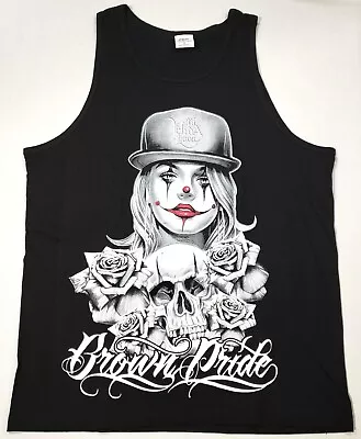 BROWN PRIDE Tank Top T-shirt Mi Vida Loca Urban Streetwear Men's Black Vest New • $18.95