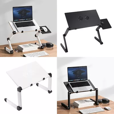 Adjustable Folding Laptop Stand Lazy Lap Sofa Bed Tray PC Notebook Desk Table UK • £17.95