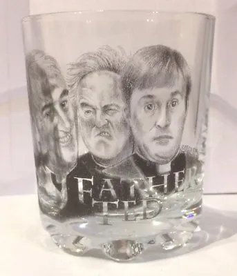 FATHER TED Tumbler WHISKEY/FRUIT JUICE Whisky SHORT GLASS Ireland • £12.95