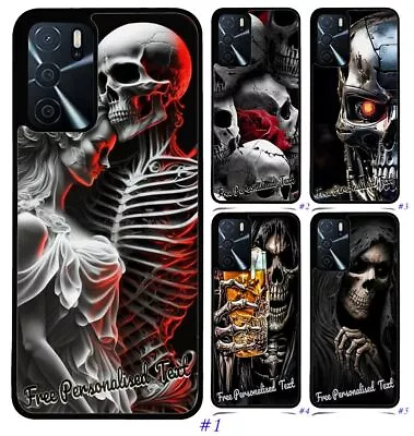 Personalised Text Phone Case For OPPO AX Series - AX5 AX5s AX7 - Skull Design • $14.98