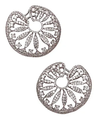 Salavetti Milano Clip-Earrings18 Kt White Gold With 6.38 Cts In VVS-1 Diamonds  • $13950