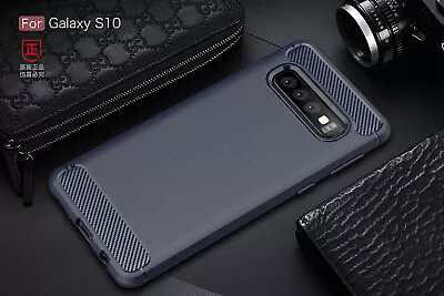 For Samsung Galaxy S8 Plus S7 Edge Case Brush Slim Armor Silicone Soft Cover • $9.85