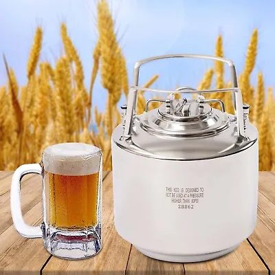 Stainless Steel 1.6 Gallon Mini Ball Lock Keg System For Small Batch HomeBrewing • $66.50