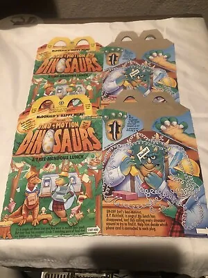 Vintage 1992 McDonald's Dino Motion Dinosaurs Happy Meal Box • $7.01