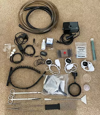 $69.99 • Buy Huge Lot Of Fish Aquarium Supplies Pumps CO2 Snail Trap Feeder Ring Temp Humid