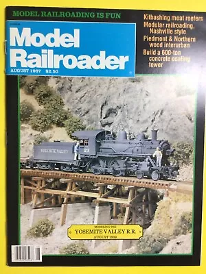 MODEL RAILROADER - Magazine - August 1987 - NRMT Condition • $4.99