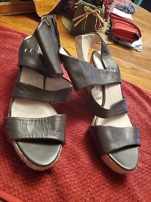 J.jill Brown Leather High Heel Sandals 10 • $37