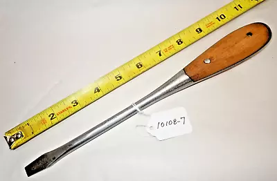 Screw Driver IRWIN Perfect Handle Vtg. Woodworkers 3/8  Wide Flat Bit  USA • $45.34