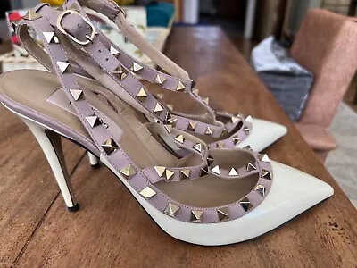 Valentino Garavani Rockstar Stud High Heeled Shoes 39.5 Uk 6.5 • £150