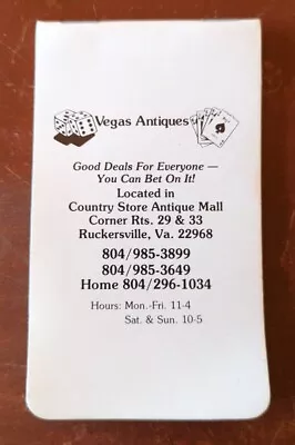 $12 • Buy Vintage UNUSED Country Store Antique Mall Ruckersville, VA Advertising Steno Pad