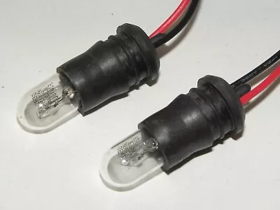 Capless Wedge T10 Bulb Holder With 12volt 5 Watt Bulb Durite 0-705-12 Pair • £9.99