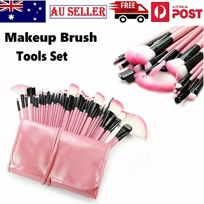 Makeup Brush Toiletry Set Face Powder Foundation Cosmetic Eyeshadow Blush Brush • $24.49