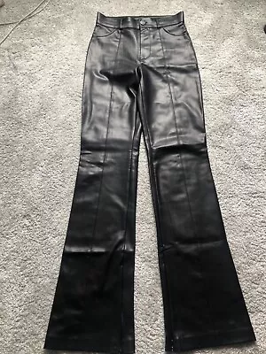 Zara Faux Leather Trousers Size Xs • £12