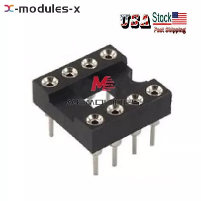 100PCS 8Pin DIP SIP Round IC Sockets Adaptor Solder Type Gold Plated Machined US • $12.21