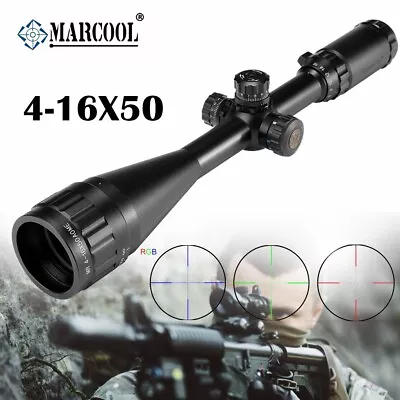 MARCOOL 4-16X50 AOIRGBL RifleScope Optical Hunting Scope Aim Collimator Sight • $58.89