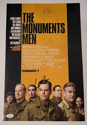 Matt Damon REAL Hand SIGNED 11x17 Monuments Men Movie Poster JSA COA Autographed • $69.99