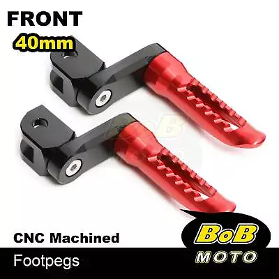 BOB 40mm Lower Rider Footpegs RED For Vmax 1700 09 10 11 12 13 14 15 16 17 • $55.45