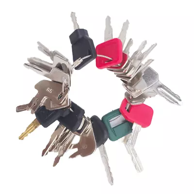 24 Heavy Equipment Keys Master Set CAT JD Case Kubota Volvo JCB Komatsu Bobcat • $17.29