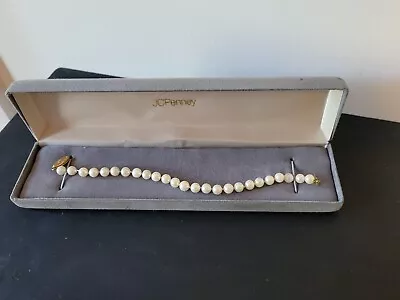 Vintage 14K Pearl  Bracelet ~ JC Penney 6 3/4” ~ Never Worn! • $19.99