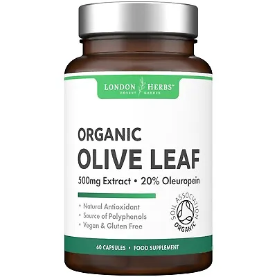 Organic Olive Leaf Extract - 20% Oleuropein • £16.69