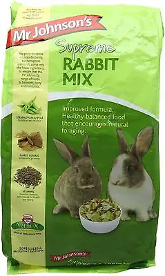 Mr Johnsons Supreme Rabbit Food Mix Tasty Steam Flaked Pea 2.25 Kg • £6.68
