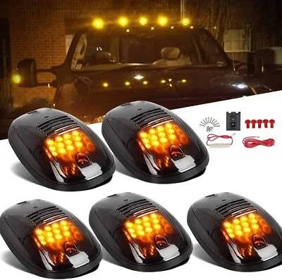 $30.49 • Buy 5x Smoked Truck Cab LED Roof Top Cab Running Marker Light For RAM 1500 2500 3500