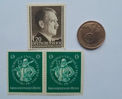 Third Reich World War 2 Coin And Stamp Set German Third Reich Memorabilia  • £6.99