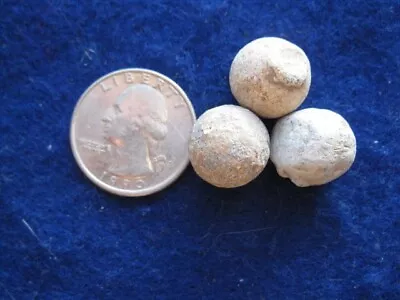 Detecting Finds Revolutionary War 3 Small Musket Balls Loyalist Site • $9.99