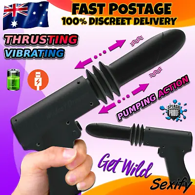 $59.95 • Buy Sex Machine Thrusting Dildo Telescopic Automatic Vibrator Rechargeable Sex Toy
