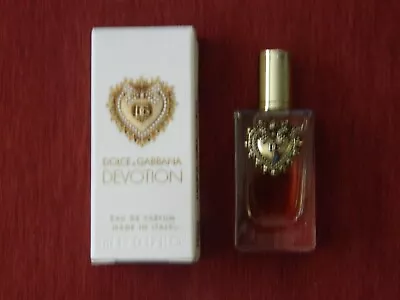 DOLCE & GABBANA Devotion Eau De Parfum Miniature Perfume In Box  .17 Oz MINI • $19.95