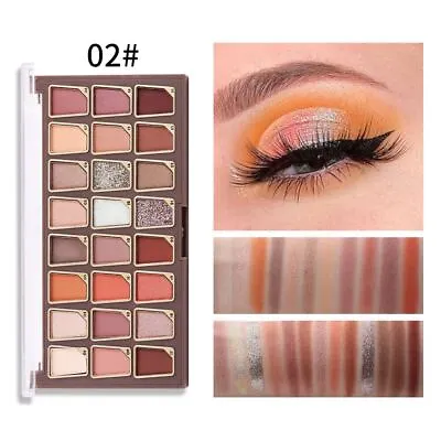 Miss Rose Professional 24 Colour Eyeshadow Palette Shimmer Eye Shadow Glittery • £8.99