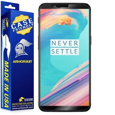 [2 Pack] ArmorSuit MilitaryShield OnePlus 5T Case Friendly Screen Protector • $18.72