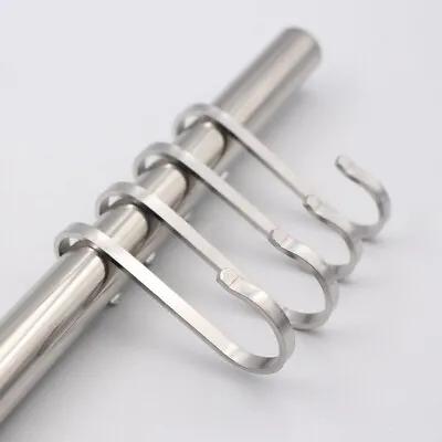 £10.03 • Buy 10 Pcs Stainless-Steel S Hanging Hooks Tools Kitchen Hanging Rail Butchers Tool