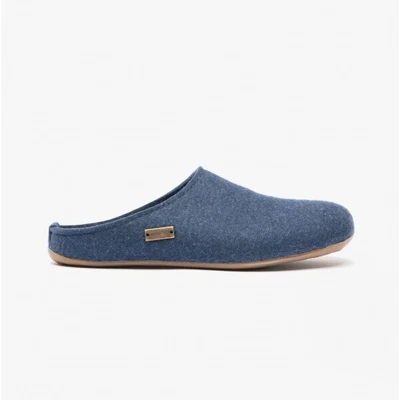 Haflinger FUNDUS Ladies Wool Slippers Denim Blue • £46.20