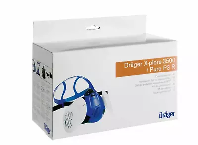 Drager X-plore 3500 Half MASK + Pure P3 R Filter Set • $83.50