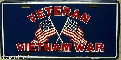 Aluminum Military License Plate Vietnam War Veteran NEW • $17.50