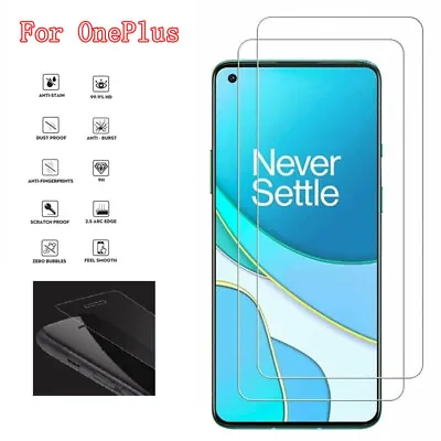 1/2/3 Pack Full Cover Tempered Glass Screen Protector For OnePlus 10 9 8 Pro 8T • $9.78