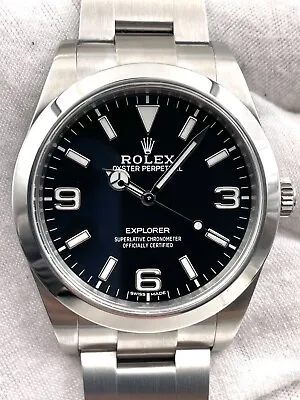 Rolex Explorer I 39mm MKII Dial 214270 Box & Papers 2016 • $7895