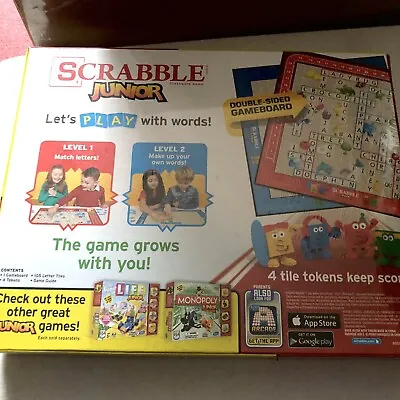 Hasbro Scrabble Junior. Crossword Game. My First Scrabble Game. New • £19.24