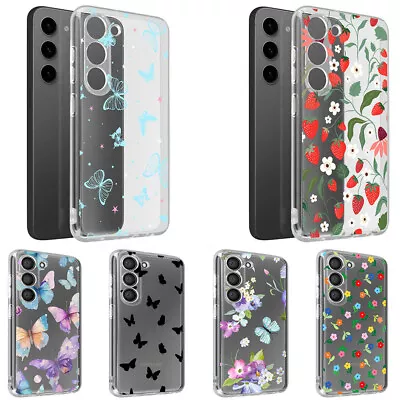 Phone Cover For Samsung A50 A10 A30 J3 J6 J8 J5 J7 A20 Flowers Pattern Back Case • $9.89