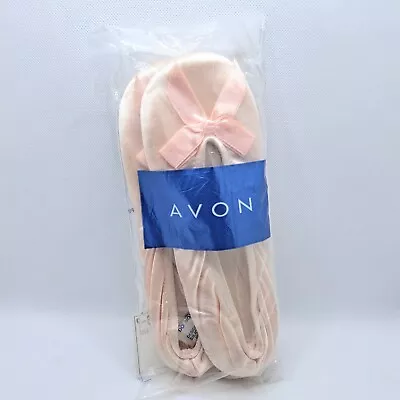 Vintage New NOS Avon Light Pink Isotoner House Slippers Ballerina Bow • $29.99