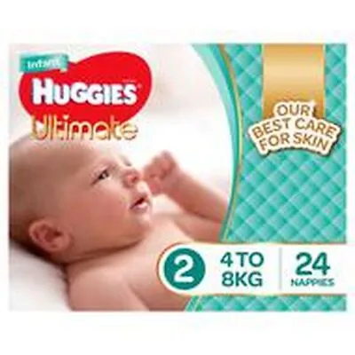 $21.90 • Buy Huggies Ultimate Nappy Infant Conv 24 Ult Pk24 Pkt