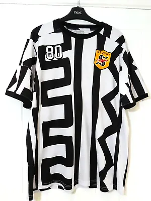 RARE STUSSY Black/White International World Cup Football Shirt - Large • £34.99