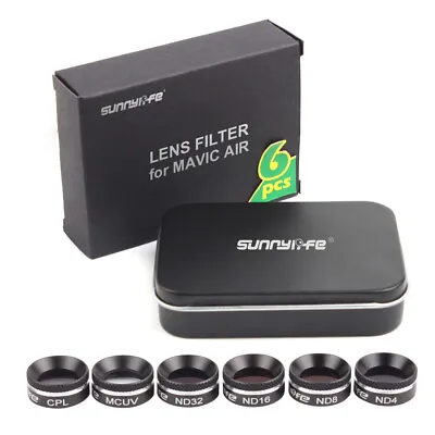 $73.99 • Buy ND4/8/16/32+MCUV+CPL Professional Camera Lens Filter Set For DJI Mavic Air 