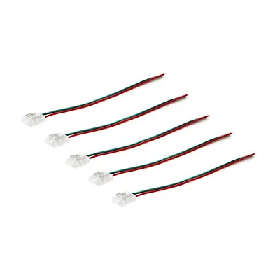 5 Pcs 2/3/4 Pin DIY Connector For Single Colour/Pixel/RGB LED COB Strip Lights • £5.55